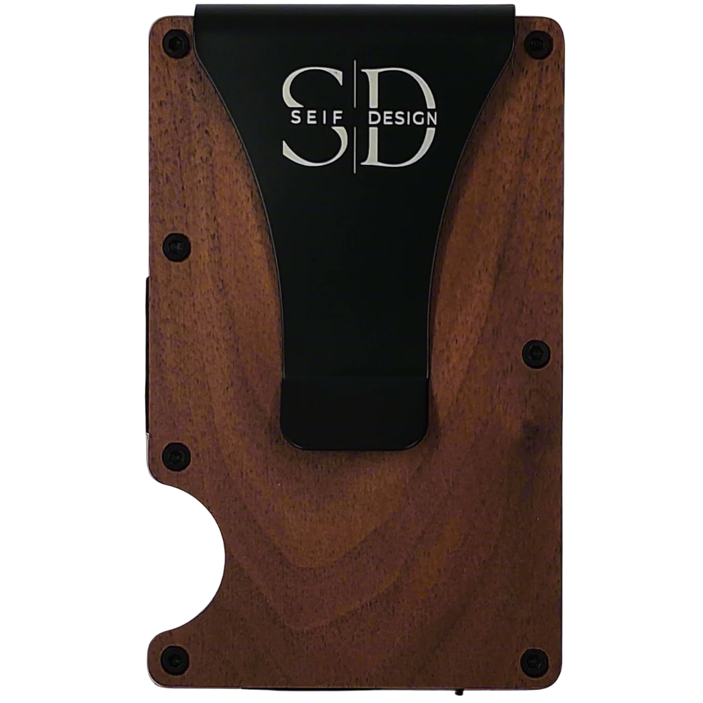 Lite Walnut - Card Holder with RFID Blocking
