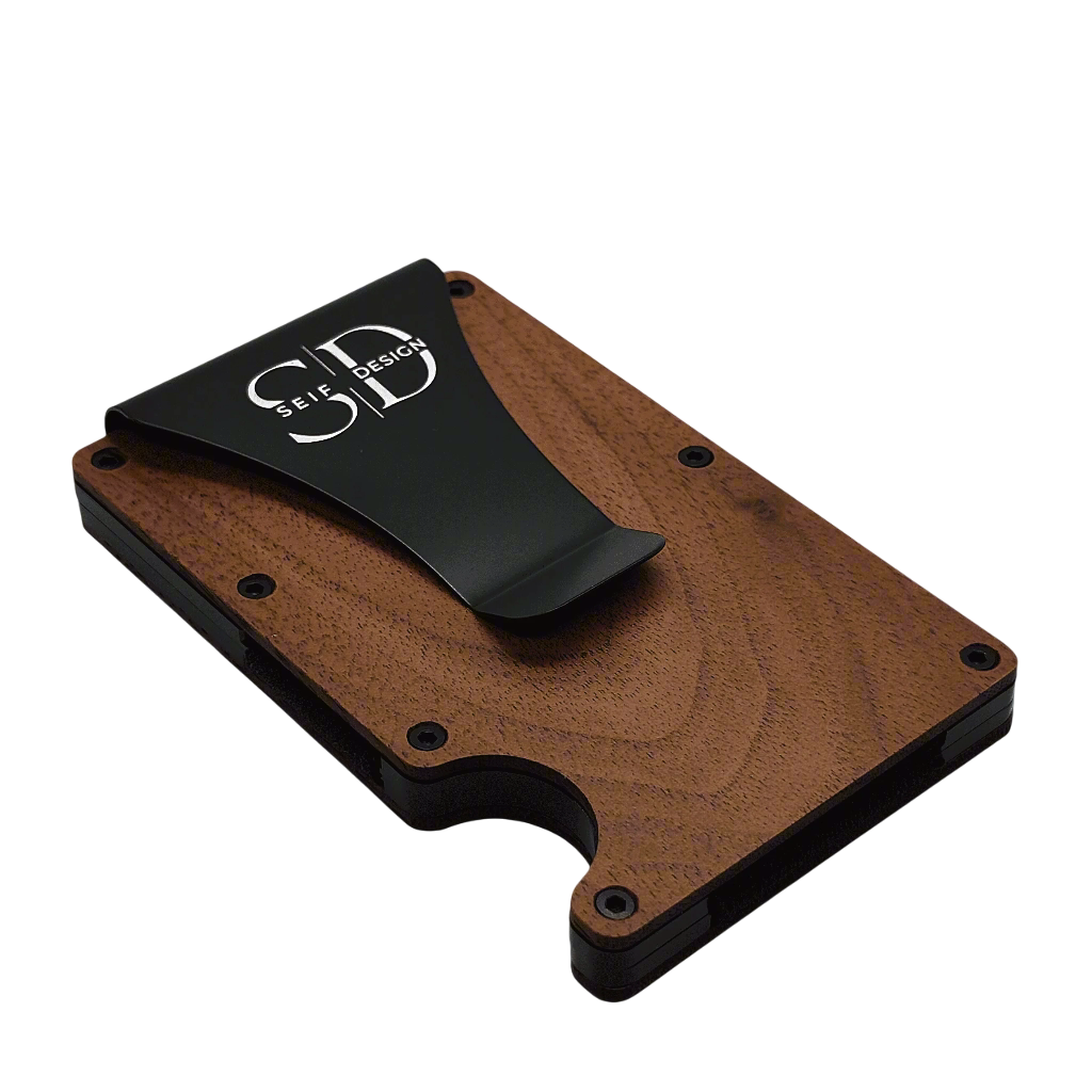 Lite Walnut - Card Holder with RFID Blocking
