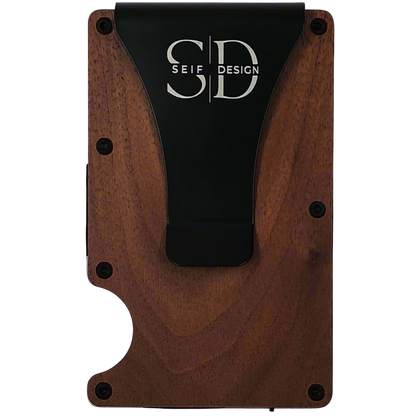 Lite Walnut - Card Holder with RFID Blocking