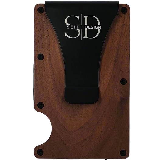 Lite Walnut - Card Holder with RFID Blocking