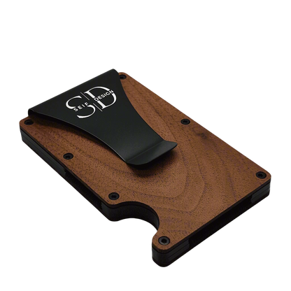 Lite Walnut - Card Holder with RFID Blocking